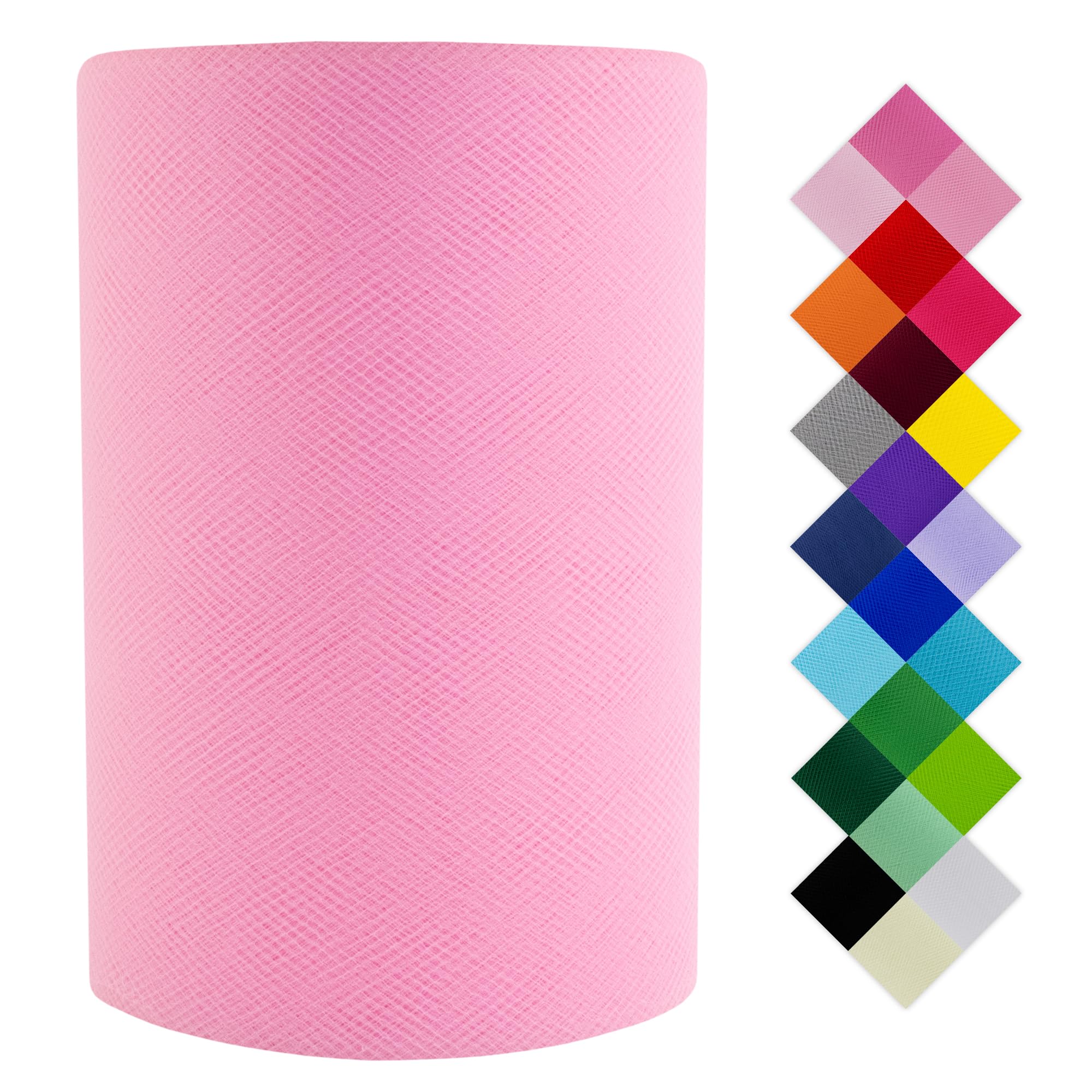 Tulle Fabric Roll | 6” by 100 Yards | Polyester