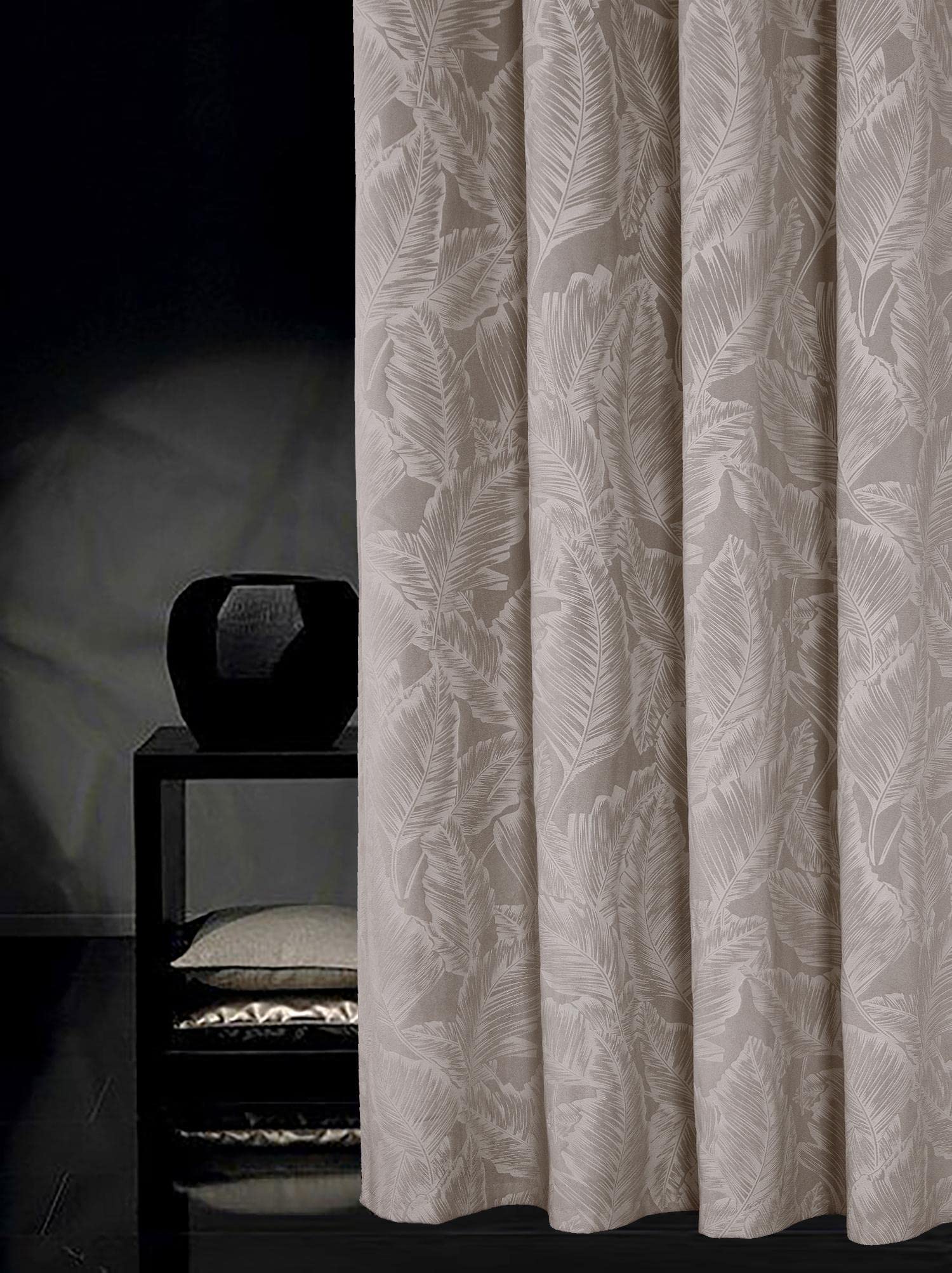 always4u Velvet Curtains Cream Beige Pair 46x54 Drop Thermal Insulated Heavy Eyelet 2 Panels for Bedroom (Beige,46x54) — image 1