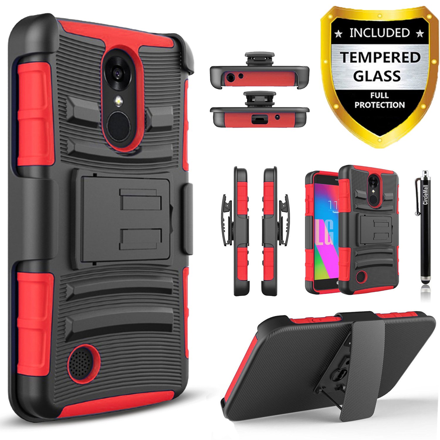 Best lg k10 phone case with screen protector built in