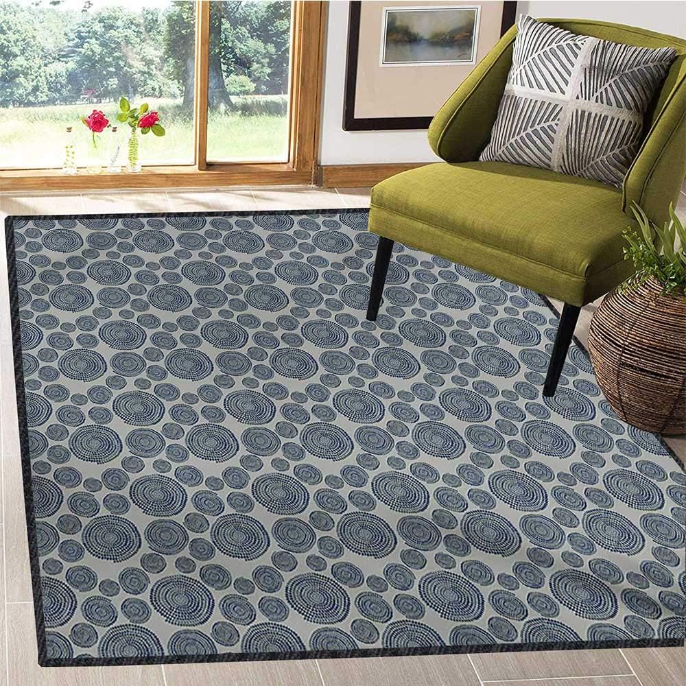 Alfombrillas de baño de Color Gris y Azul, diseño Tradicional Africano