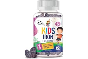 SUNNY SAM Iron Gummies for Kids & Adults - Iron Vitamins with Vitamin C, 10mg per Serving - Iron Chewable Fruit Gummy for Immune Support Red Blood Cell Production