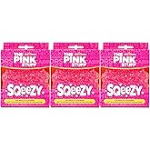Stardrops The Pink Stuff Miracle SQeeZY Scrubber Sponge, 3 Pack | SQeeZY Scrubbers Help Tackle Everyday Cleaning Tasks With Flexible Scrubbing Power