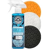 Chemical Guys 5.5" Buffing Pad Sampler Kit - 4 Piece Detailing Set with 3 Professional Foam Car Polishing Pads & 16 oz Polishing Cleaner, for Dual Action and Rotary Polishers Using 5" Backing Plates