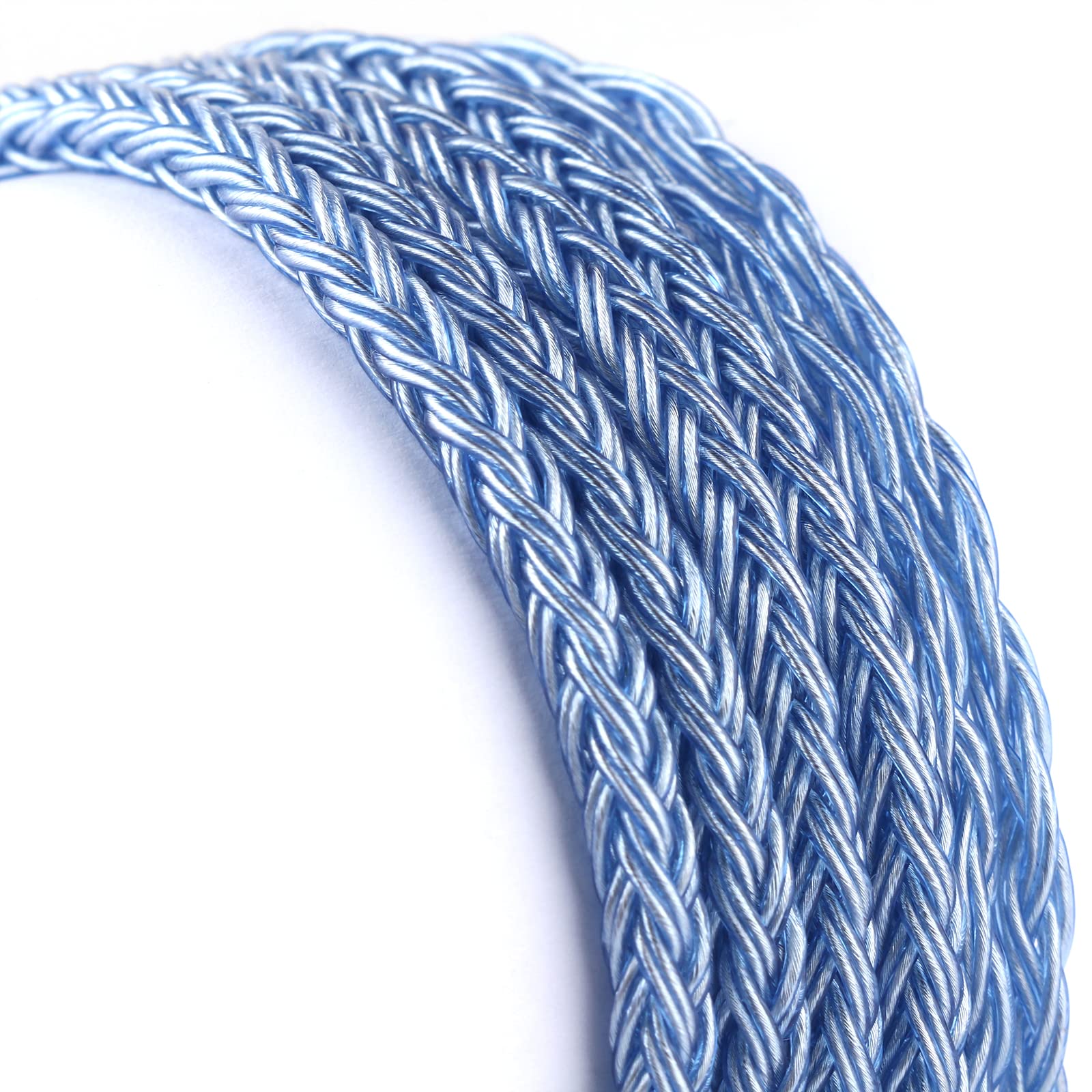 Linsoul Tripowin Zonie IEM Cable, 16 Core Silver Plated Earphone Upgraded Cords, 1.25m SPC in Ear Monitor Cable for ZS10 PRO 2 AS10 PRO ZSN PRO X Wan’er SIMGOT EM6L(Recessed 2pin, 3.5mm)(Blue) — image 1