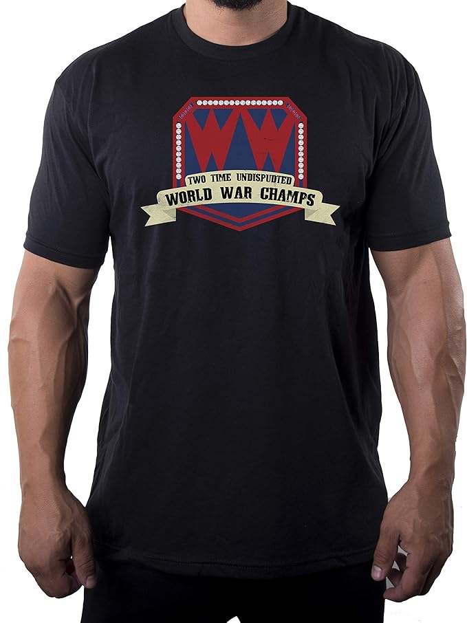 Amazon.com: Two Time Undisputed World War Champs Men's Funny 4th of July Shirts: Clothing