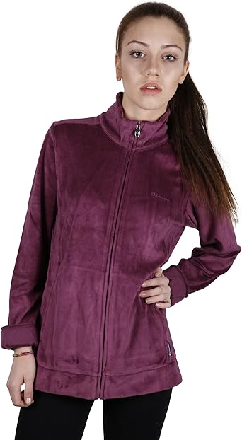 Champion Womens/Ladies Casual Full Zip Cotton Mix Sweatshirt/Jacket With Roll Up Sleeves (M 