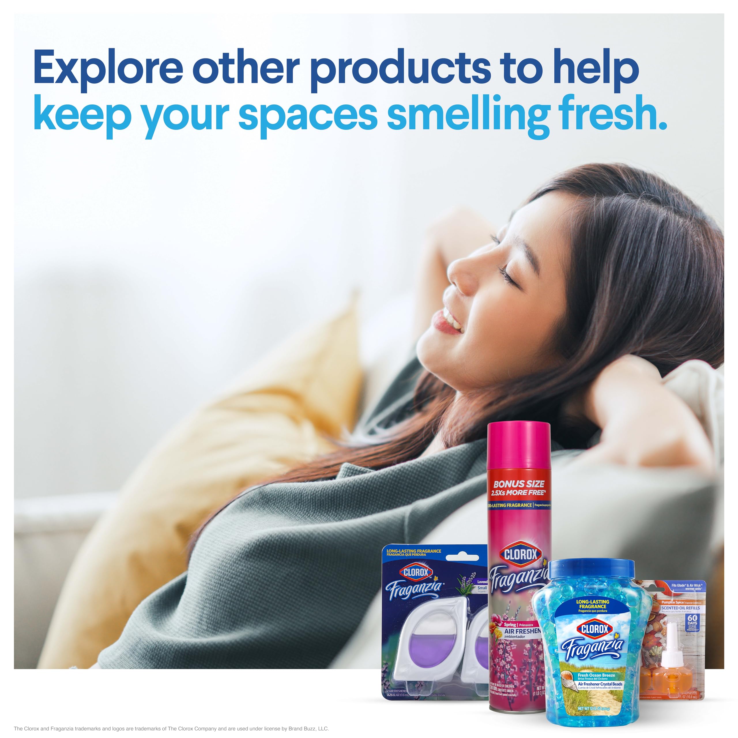 Clorox Clorox Fraganzia Deodorizing Balls in Fresh Ocean Breeze, 6pk - No-Plug, Battery-Free Air Freshener for Shoes, Gym Bags, Lockers, Hampers, and Drawers, 6 Air Freshener Units