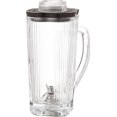 Waring 40-oz. Glass Container with Blade and Lid for BB900G | Glass container with blade and lid supports smooth, consistent blending for smoothies, frozen cocktails and more.