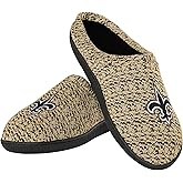 FOCO NFL mens Poly Knit Cup Sole Slipper
