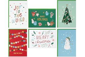 Hallmark Assortiment de cartes de Noël en vrac, icônes ludiques (72 cartes et 72 enveloppes) « Joy to the World », « Deck the
