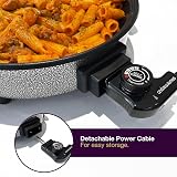 Andrew James Electric Frying Pan 30cm 1350W Non-Stick Glass Lid view 7