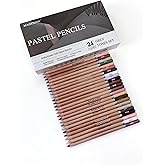 MAIMOUFIN Soft Pastel Pencils 24 Colors Grey Tone Art Drawing Pencil Set | Professional Grade, Not Oil-Based, For Drawing Sketching Coloring,Art Supplies