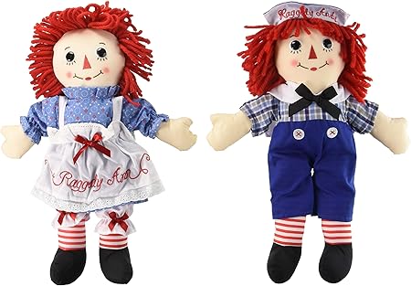 raggedy ann and raggedy andy dolls