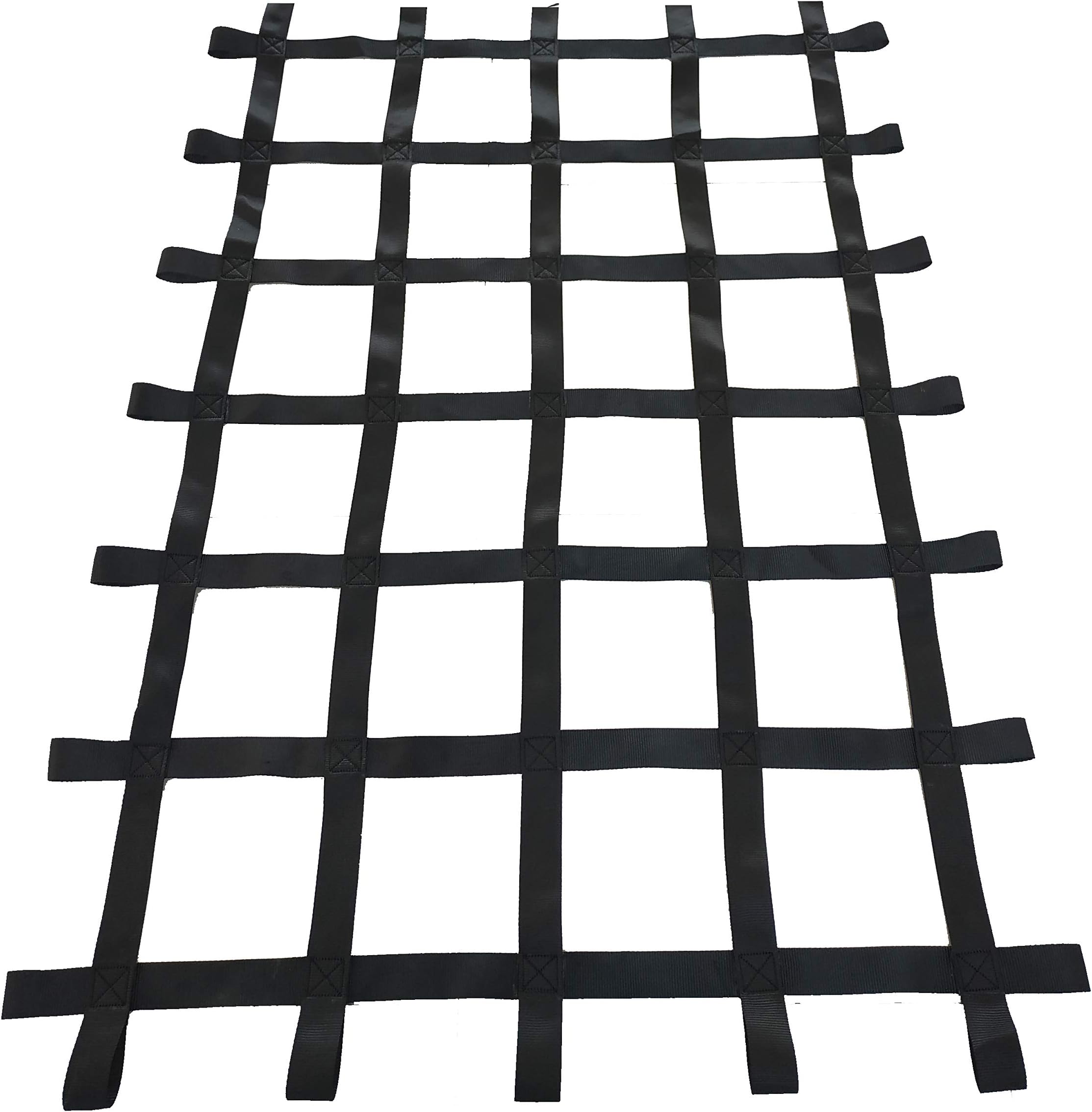 Fong 6 ft X 4 ft Climbing Cargo Net Black (72 inch x 48 inch) - Playground Cargo Net - Climbing Net for Swingset - Indoor Climbing Net - Climbing Ladder