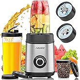 900W Smoothie Blender, Abuler Personal Blender for Shakes and Smoothies, 13 Pieces with 22OZ To-Go Cup Portable Blender and G