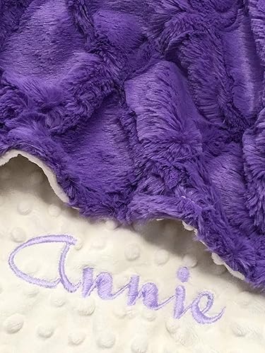 purple baby blanket