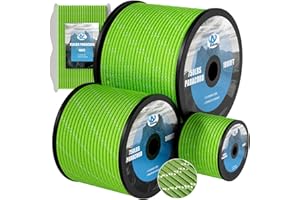 AYSTKNIET 750Ib Reflective Paracord Rope,100' 200' 500' 1000', 4mm 11 Strand Parachute Spool Cord with Collecting Bag, para Cord Lanyard for Hammock, Camping