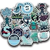 30 PCS American Hockey Stickers for Water Bottle, Laptop, Bicycle, Computer, Motorcycle, Travel Case, Car Decal Decoration Sticker 2-2.5 inches, Durable Waterproof Vinyl Stickers for Sports Fans