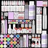 SAVILAND Acrylic Nail Kit with Drill &amp; Essential Oil: Professional Acrylic Nails Kit for Beginner with Everything Nail Powder &amp; Liquid Nail Primer Complete Home DIY Kit Salon Women Christmas Gift