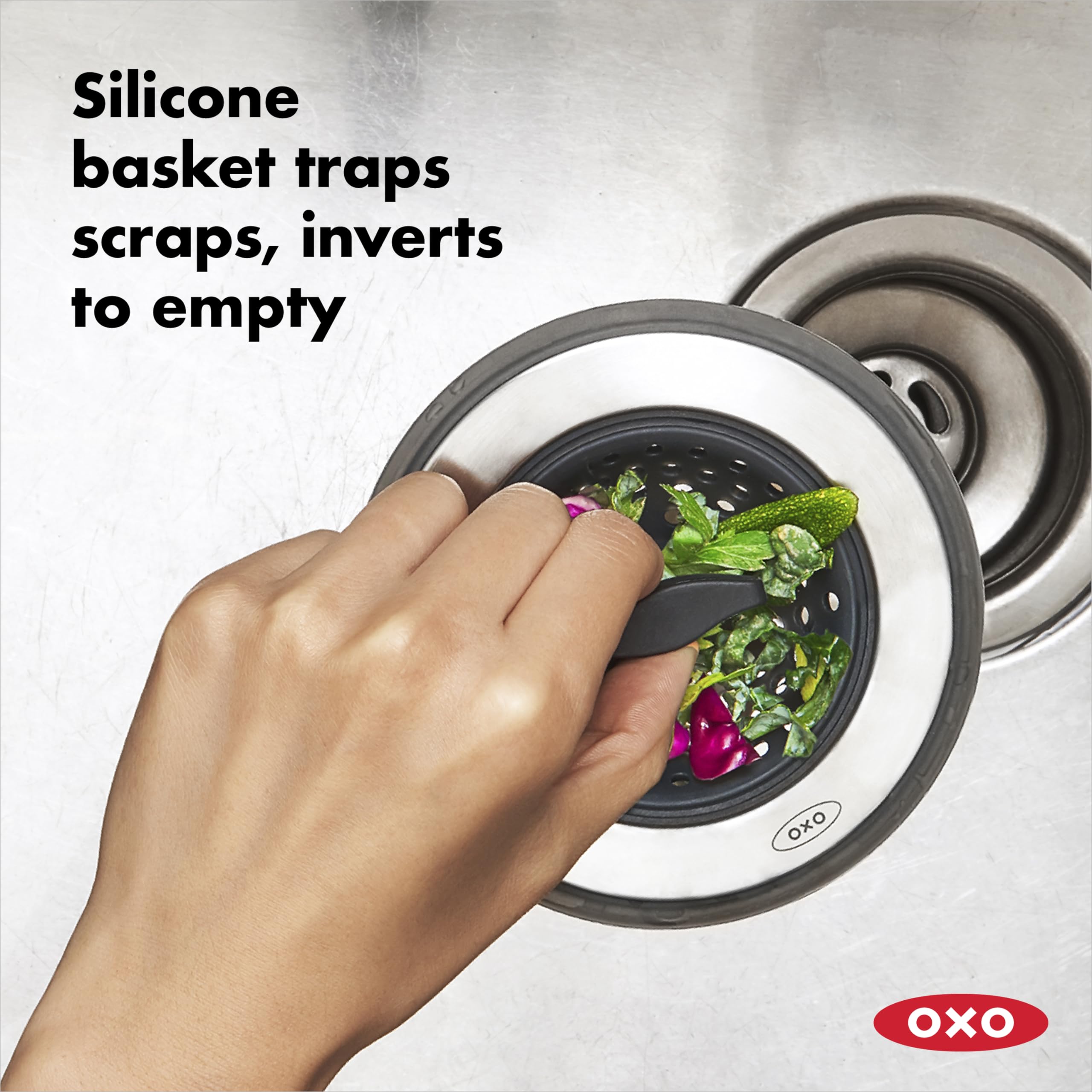 OXO Good Grips 2-in-1 Sink Strainer Stopper