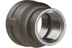 MERIT BRASS Stainless Steel 316 Cast Pipe Fitting, Reducing Coupling, Class 150, 1" X 1/2" NPT Female