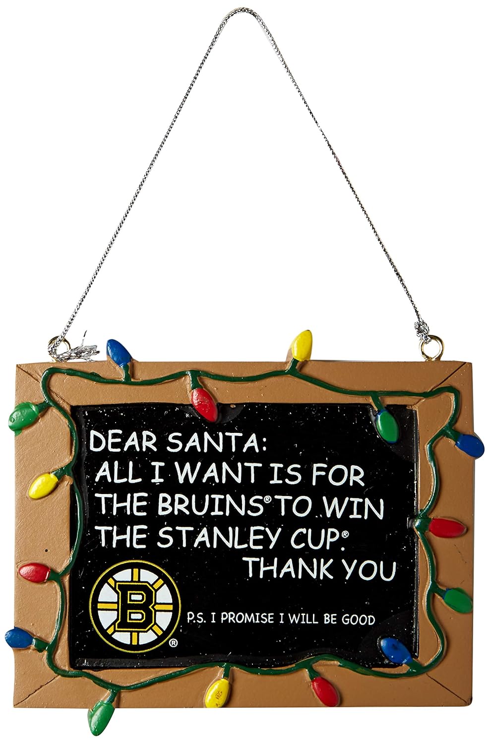 FOCO NHL Unisex Resin Chalkboard Sign Ornament
