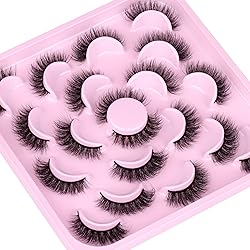 wiwoseo Wispy Eyelashes Fluffy Lashes Natural Look