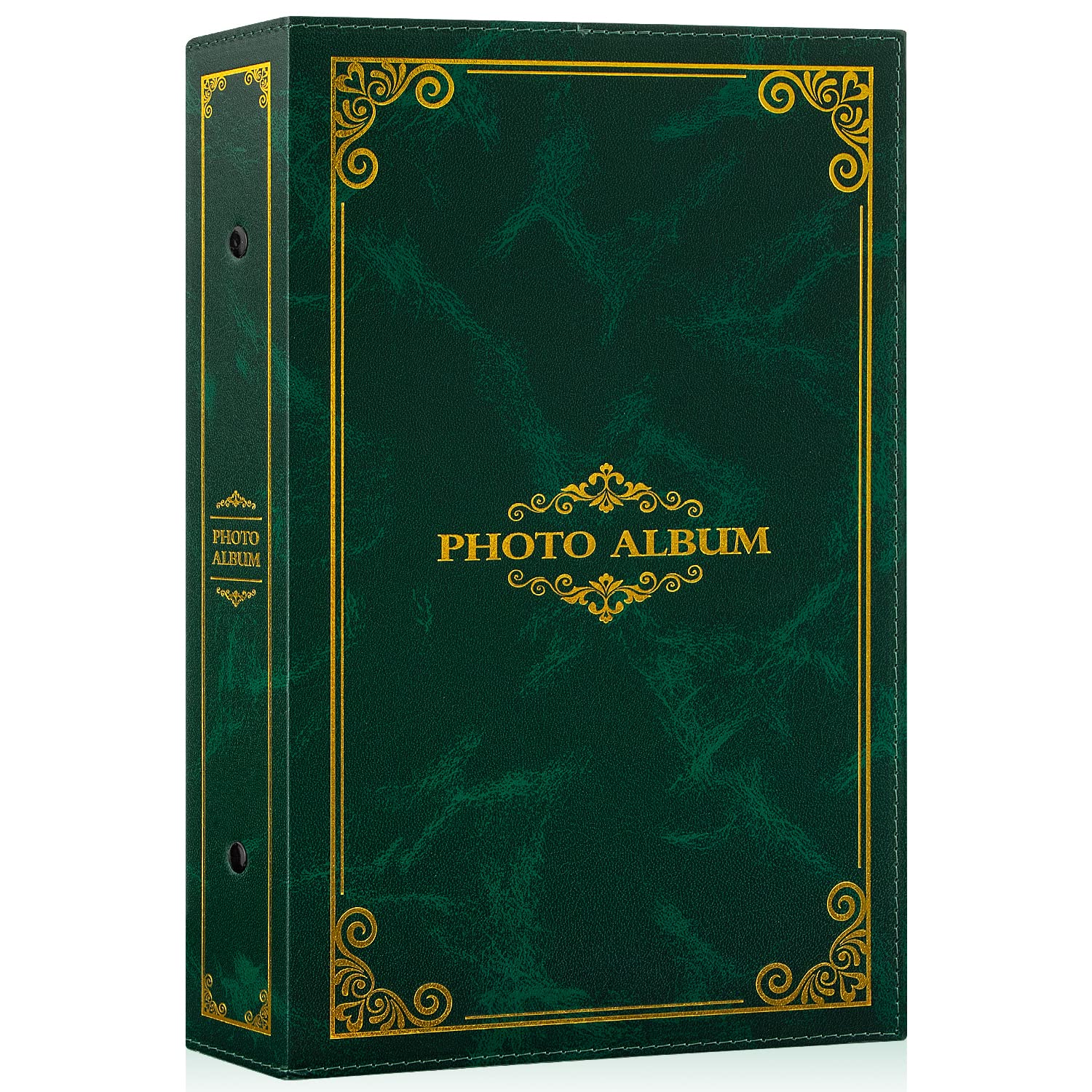 Lanpn Photo Album 6x4 Slip in, Traditional Classic 300 Pockets Photo Albums Holds Landscape Only 10x15cm Picture Green