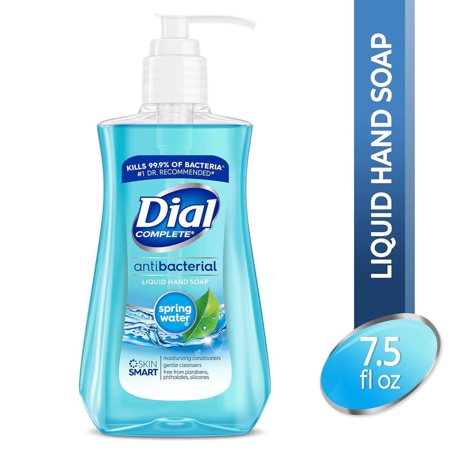 Dial Antibacterial Liquid Hand Soap, Spring Water, 7.5 Fl Oz (Pack of 1) : Hand Washes : Beauty