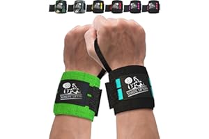 Nordic Lifting Wrist Wraps (2 Pairs) – Lifting Wrist Wraps with Thumb Loop for Weightlifting, Powerlifting & CrossFit – Durable Wrist Support Straps for Men & Women – Gym Essentials for Heavy Lifts