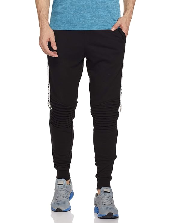 Buy People Men's Relaxed Fit Joggers (P1C104519NEJ100_Black_38) at