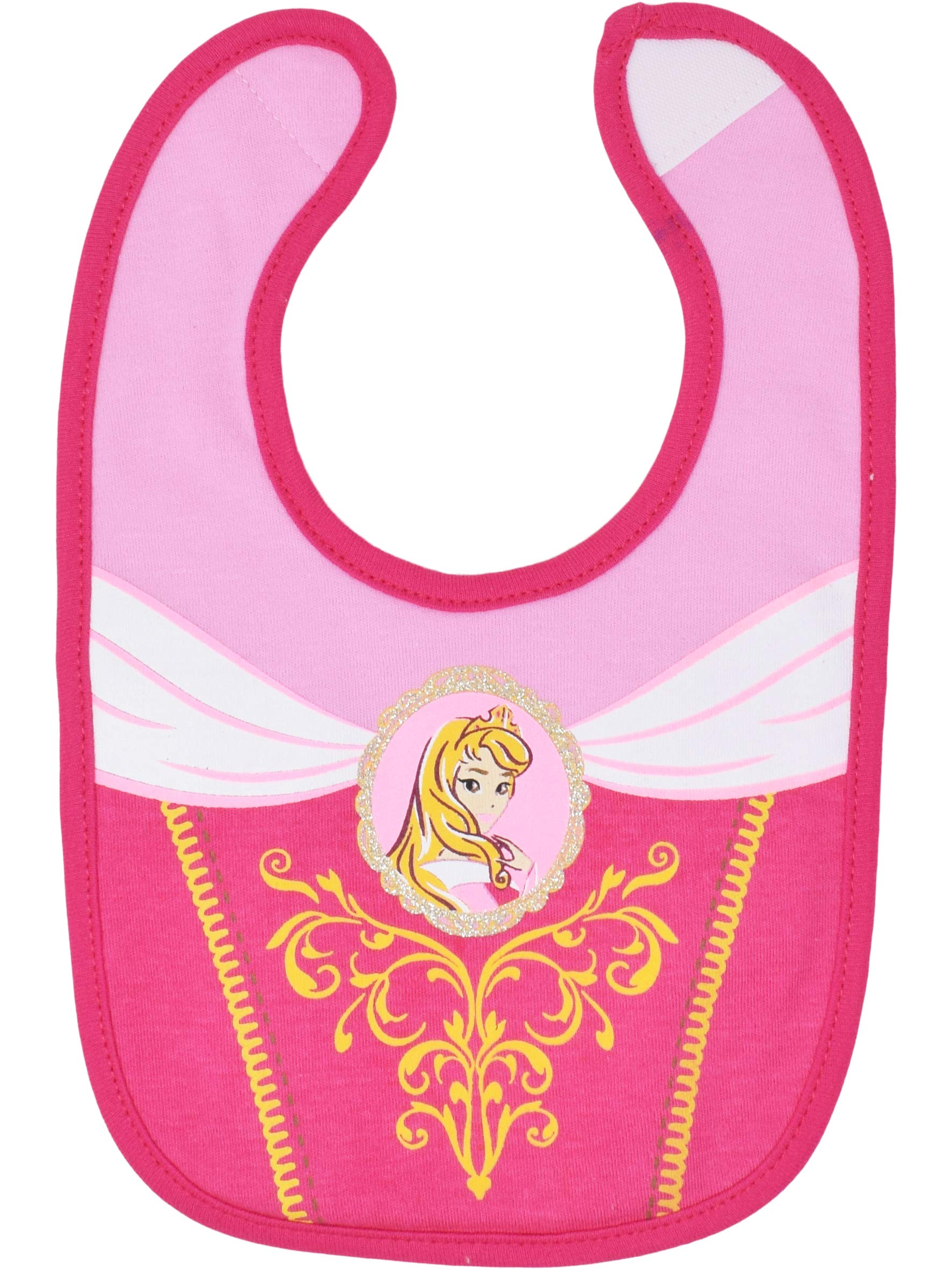 Disney Snow White Aurora Princess Belle Princess Ariel Princess Cinderella 5 Pack Bibs One Size