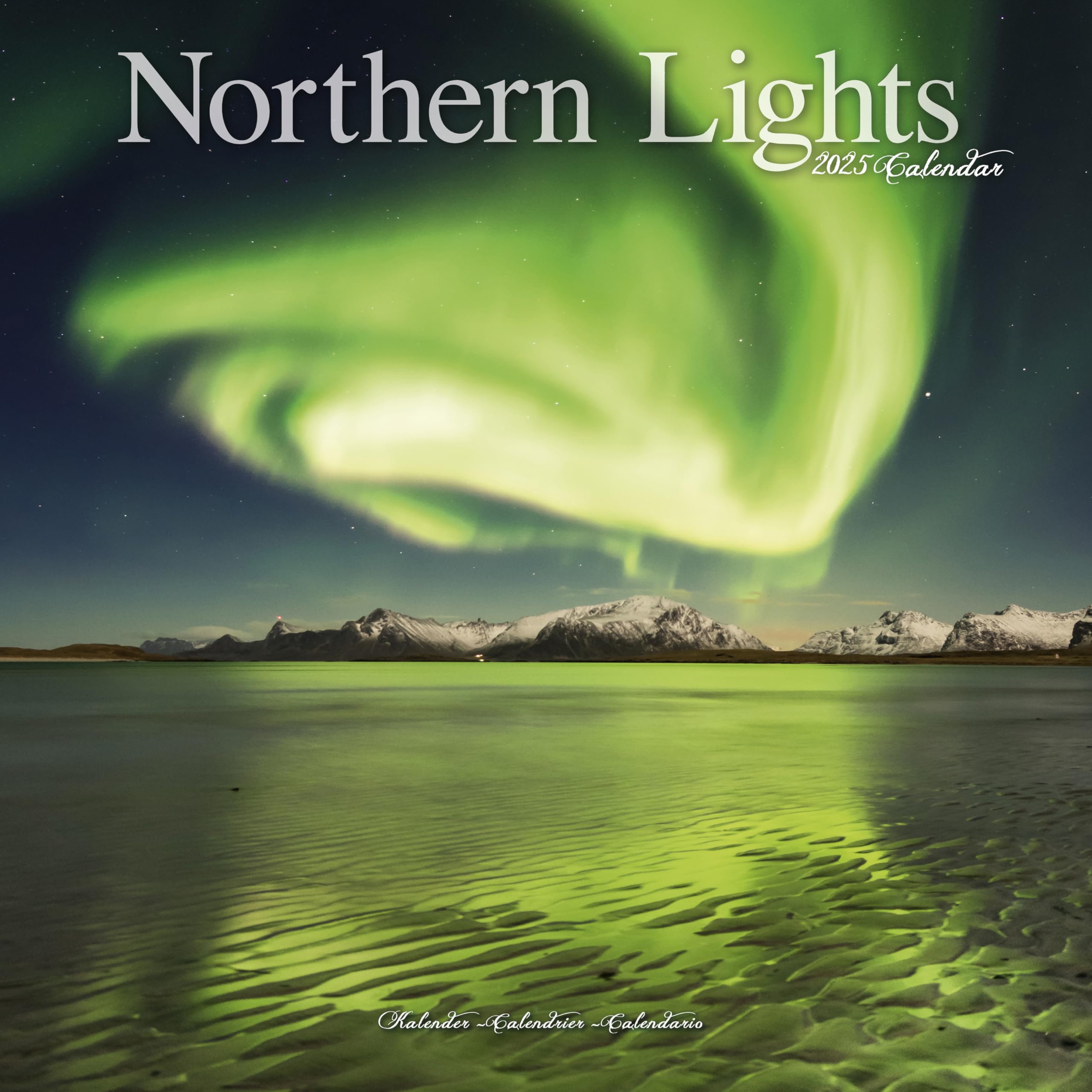 Northern Lights 2025 Square Wall Calendar | Travel, Natural wonders Calendar
