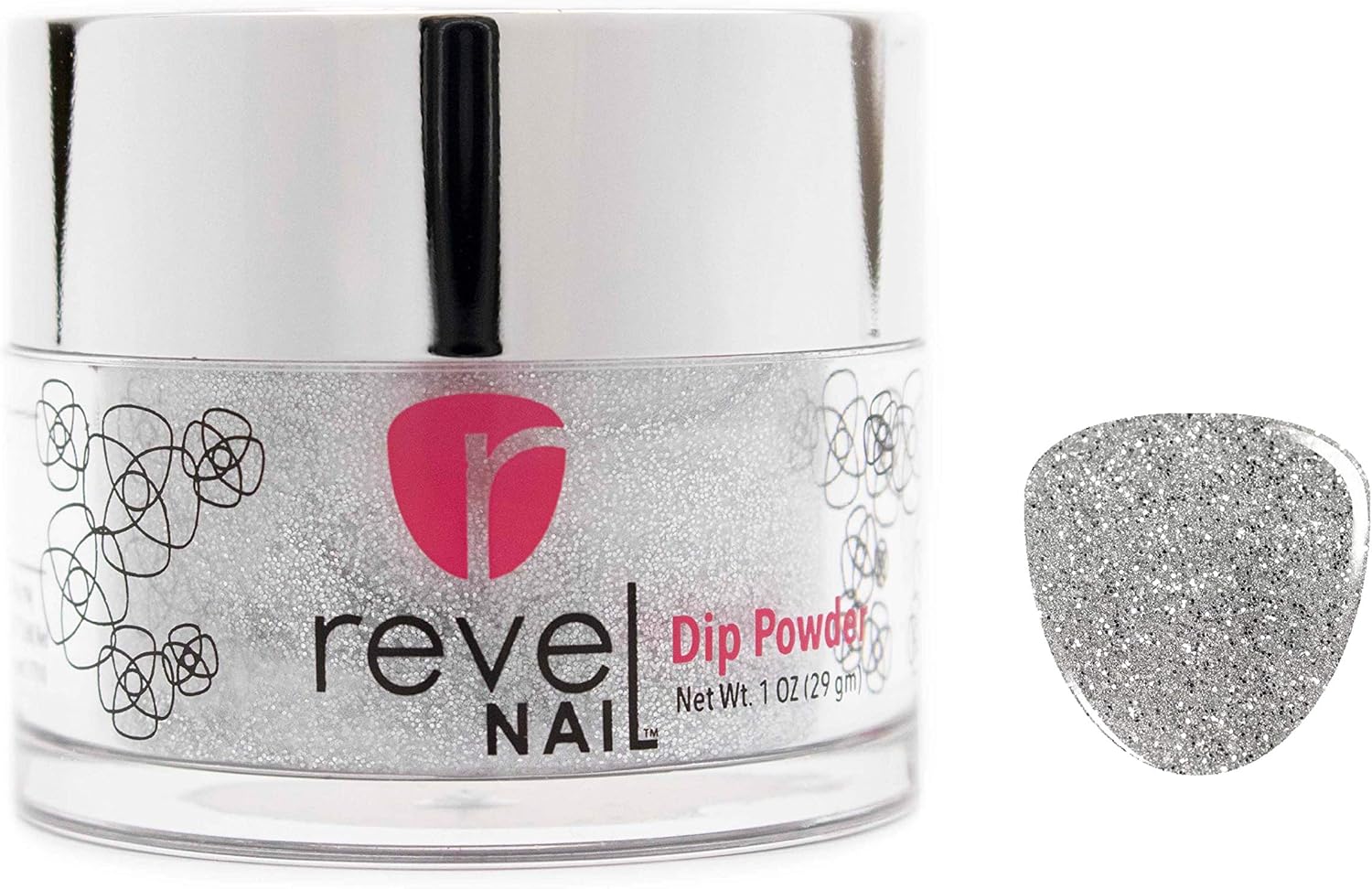 Revel Nail Dip Powder 1oz Glitter Color (Lyndsey, 1oz