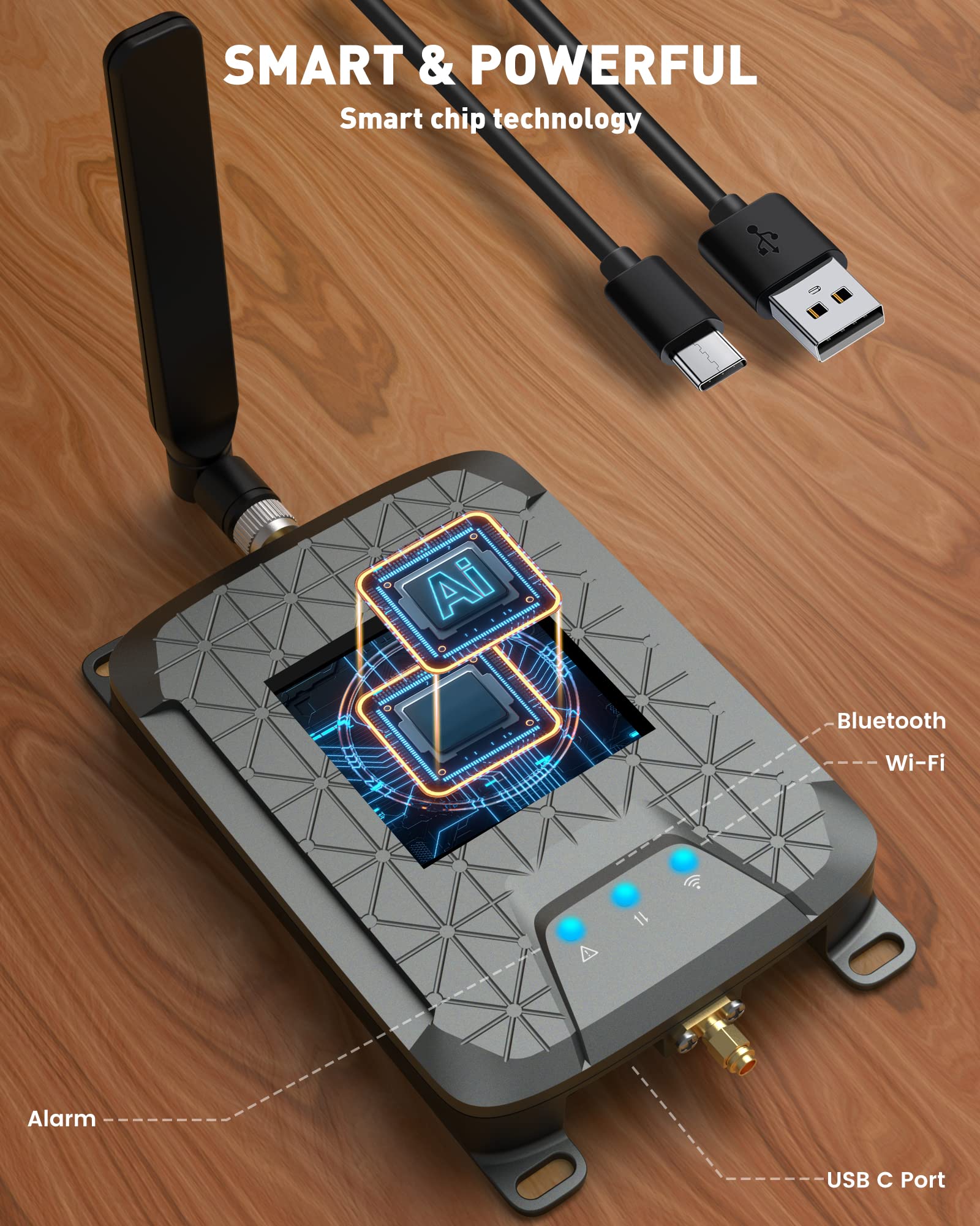 Mini Cell Signal Booster for Verizon, AT&T, T-Mobile| Up to 1500 Sq Ft/One Room| High Power Outdoor Receiving Antenna| 5G/4G/3G LTE| Band 5, 12/17, 13|App Service + Install| FCC Approved