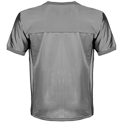 Aumudle Men Blank Plain Football Jersey Practice