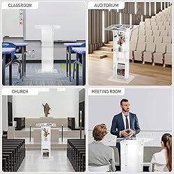 Rengue Acrylic Podium Stand, Pulpit for Churches