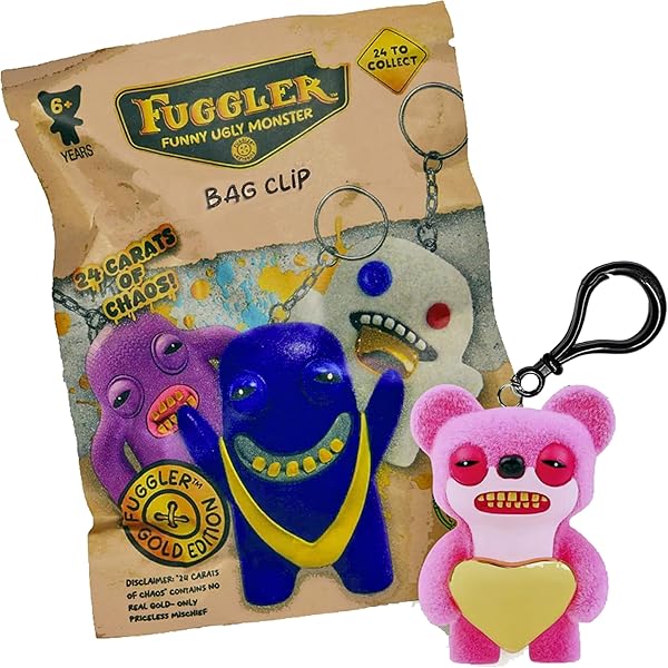Zuru Fuggler x Spongebob Squarepants Keychain Plush Ring PLANKTON 5 in
