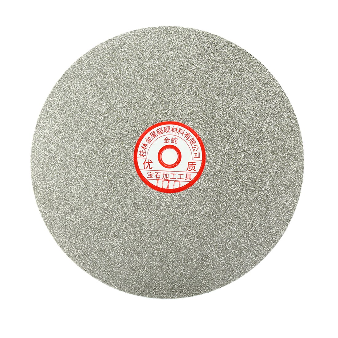 sourcingmap 200mm 8-inch Grit 100 Diamond Coated Flat Lap Disk Wheel Grinding Sanding Disc