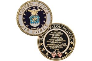 ARNUDOM United States Air Force Challenge Coin Designed by Military Veterans-Air Force Prayer Coin -The for Air Force, Navy, and Army USAF