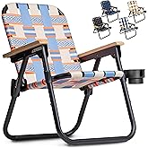 GoSports WOVN Beach Backpack Chair - 9 Styles Available - Premium Folding Camping Chair