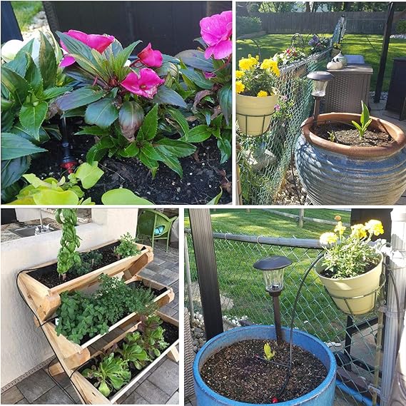 TedGem Kit de riego por goteo, sistema de riego automático DIY con ...