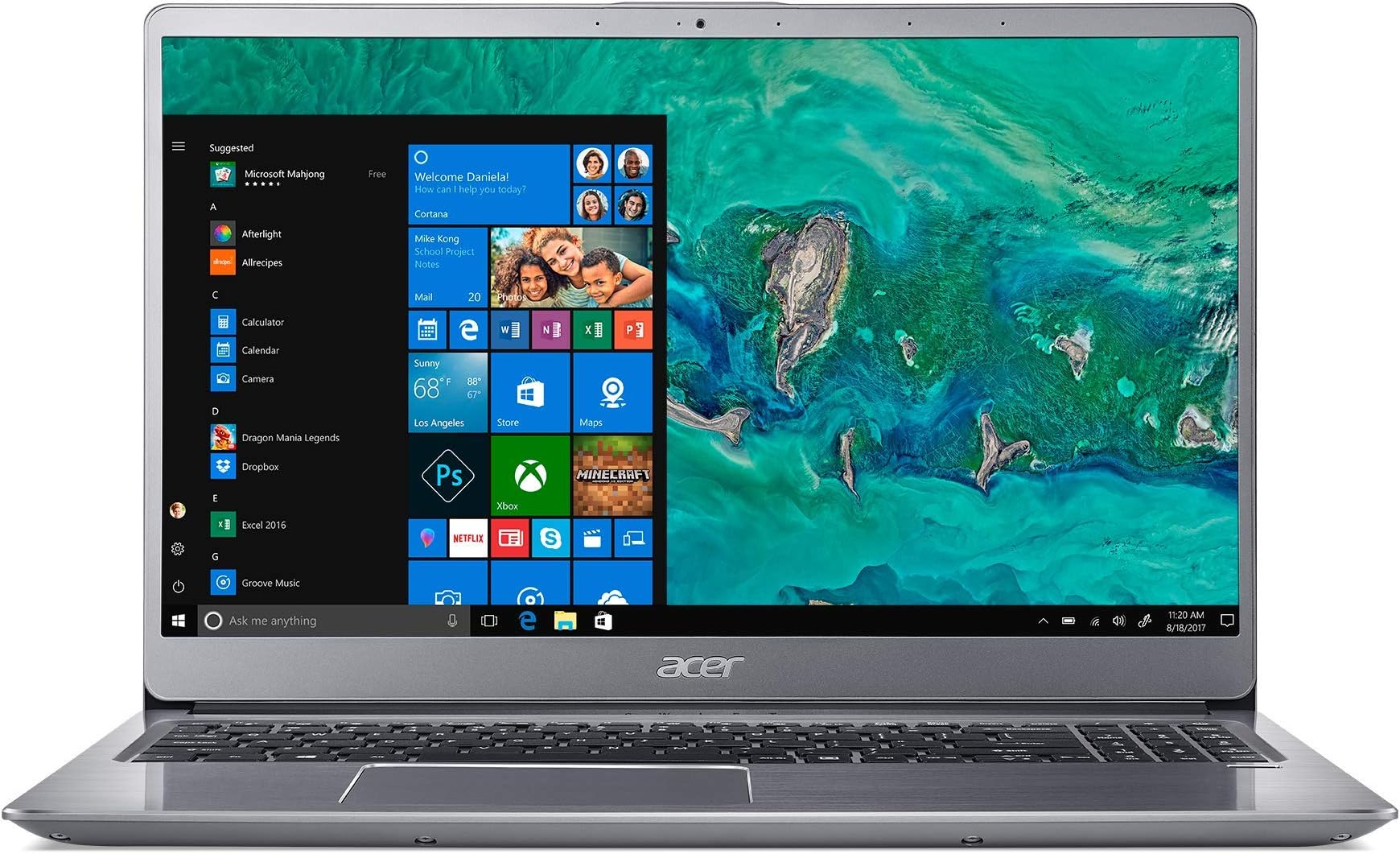 Acer Swift 3 NX.H1NSI.002 15.6-inch Laptop (8th gen Intel Core i5-8250U / 8GB + 16GB Optane / 1TB / Windows 10 Home 64 bit / 2GB NVIDIA MX 150 DDR 5