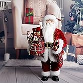 Uten Christmas Decorations, 18" Santa Claus Christmas Figurine Figure Decoration Holiday Decoration