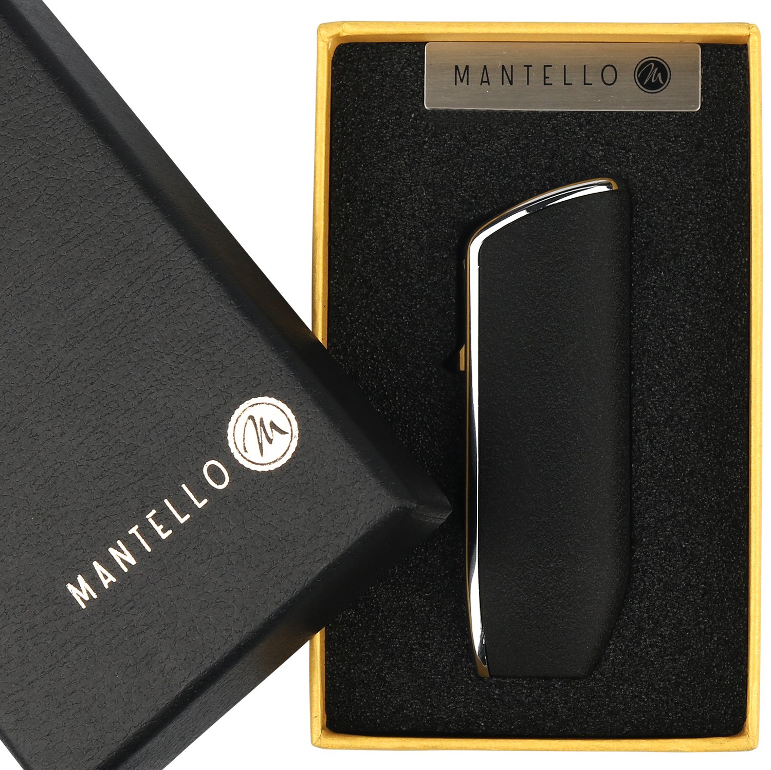 Mantello Triple Jet Flame Butane Cigarette Torch Lighter with