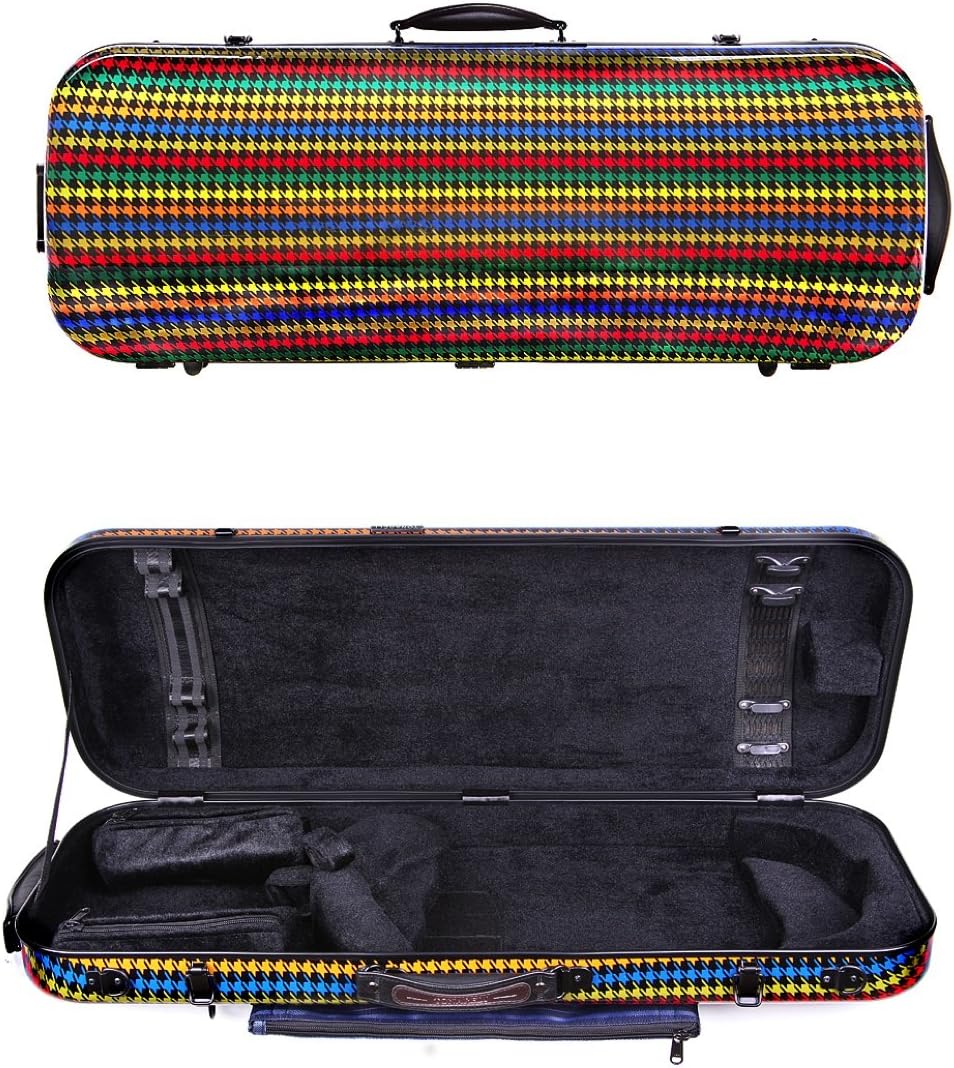 Tonareli Viola Oblong Fiberglass Case - Special Edition Malibu VAFO 1004 - Includes attachable music bag - Adjustable to over 18 inches