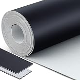 Lounsweer 6 Inch Wide 25 Foot Length Black Conveyor Belt Material PVC 120 Cover One Side Conveyor Belt Extra Long Fiber Fabric Bottom Layer Industrial Drive Polyester Repair Conveying Belts