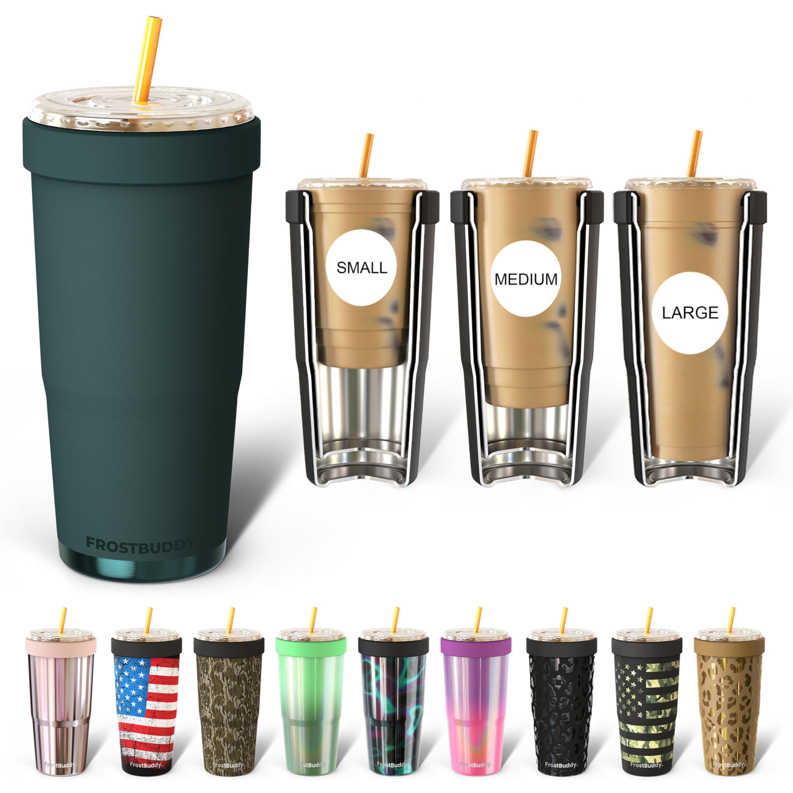 Photo 1 of Frost Buddy Togo Buddy | 30 oz Stainless Steel Vacuum Insulated Tumbler | To Go Coffee Cup – Reusable, Iced Coffee Cups, Travel Mug, Thermal Cup for Hot & Cold Drinks, Dunkin Cup (Jade)