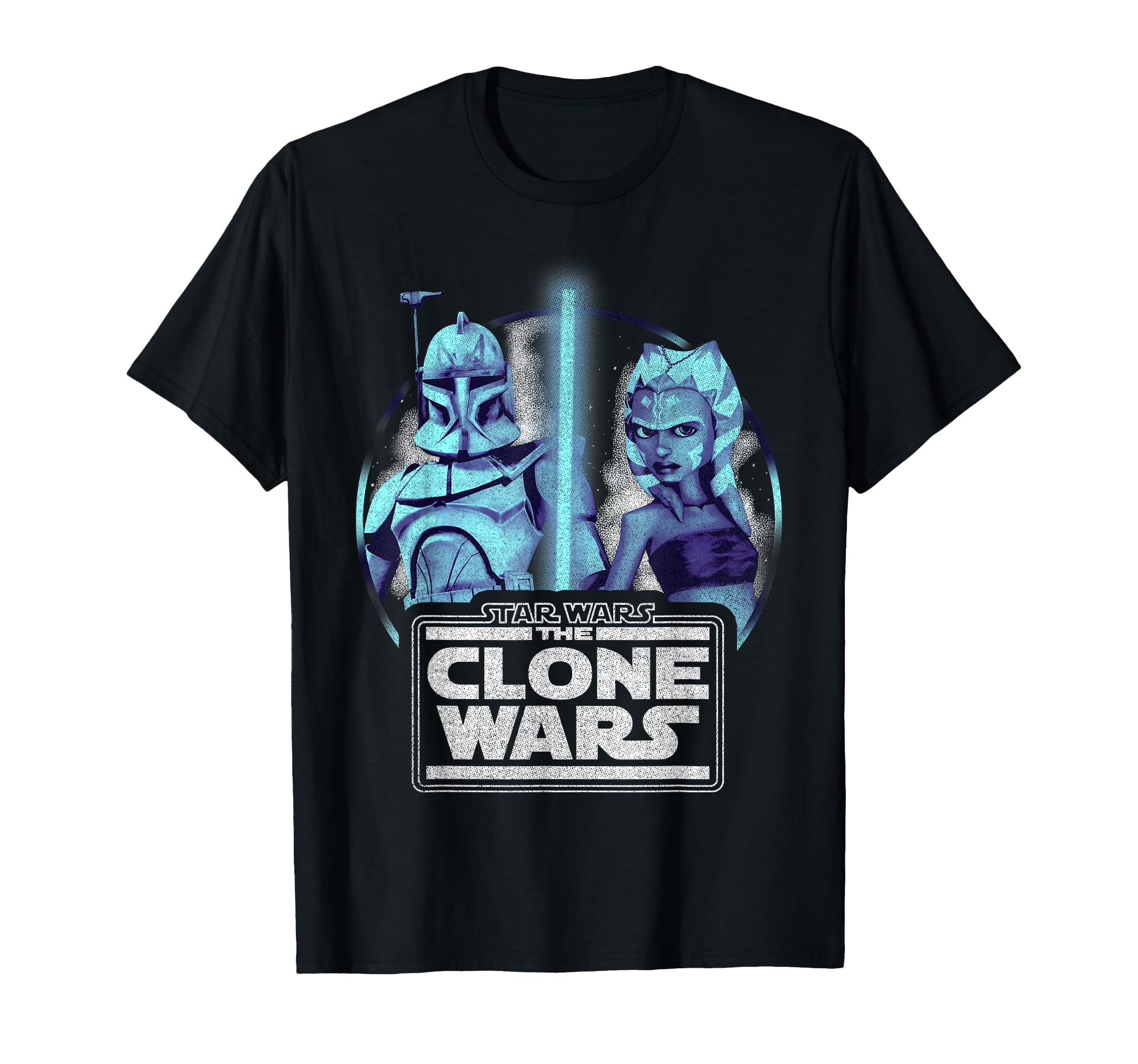 Star Wars: The Clone Wars Ahsoka & Rex Lightsaber Portrait T-Shirt