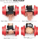 BEAR GRIP Multi Grip Straps/Hooks Heavy Duty Lifting Straps with Padded Wrist view 4